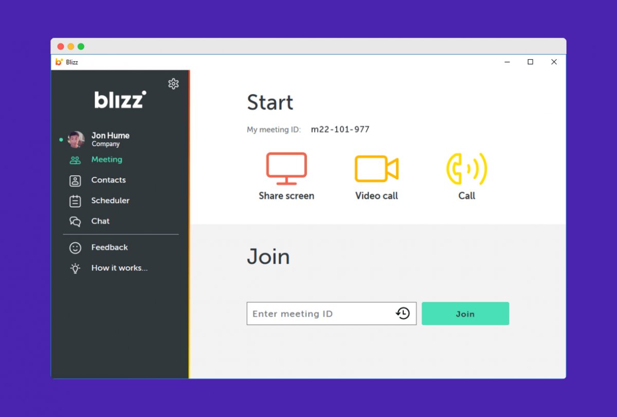 Blizz: software de chat interno y videoconferencia