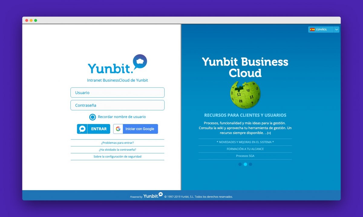 Yunbit Software En La Nube De Gestión Empresarial